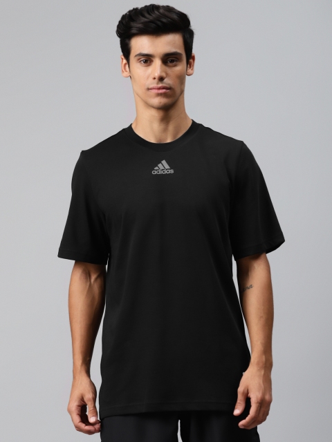 

ADIDAS Men Black Solid SPC T-shirt