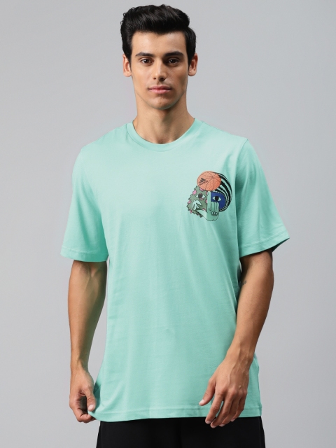 

ADIDAS Men Green NY Local Story Pure Cotton T-shirt