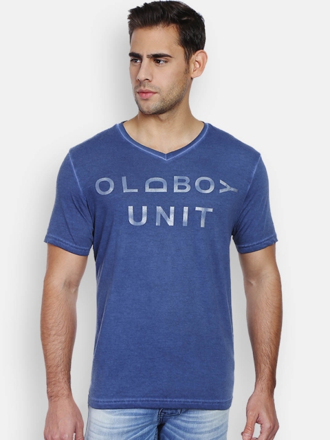 

Forca by Lifestyle Men Blue Printed T-Shirt