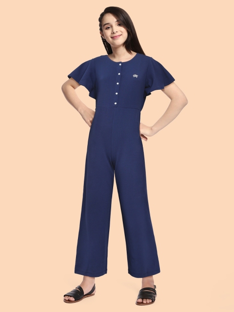 

Allen Solly Junior Girls Navy Blue Solid Jumpsuit