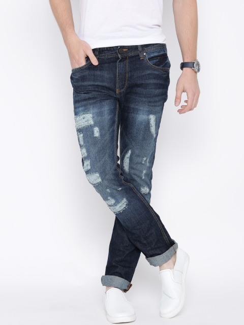 

Locomotive Navy Washed Straight Eagle Fit Jeans, Navy blue