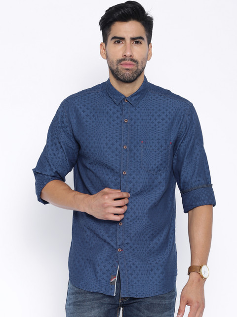 

Locomotive Blue Casual Shirt