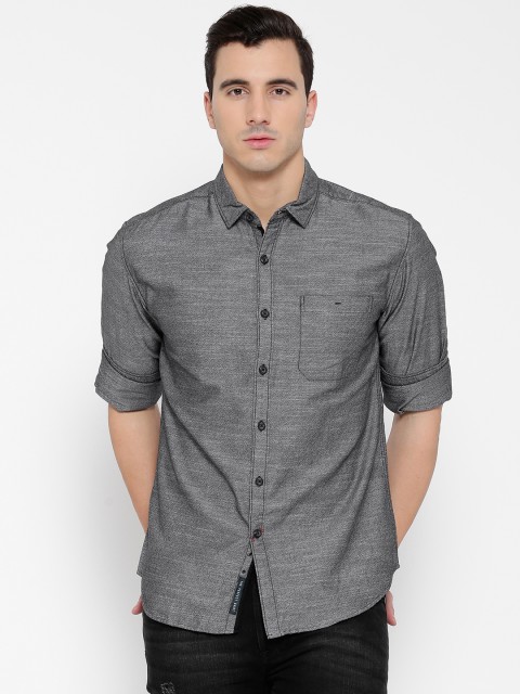 

Locomotive Charcoal Grey Casual Shirt