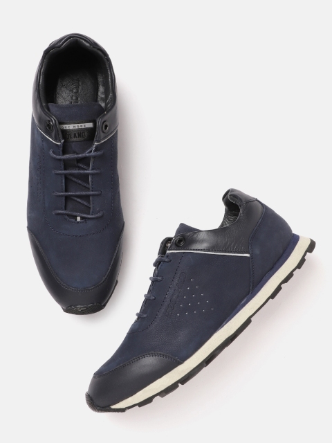 

Woodland Men Navy Blue Solid Nubuck Sneakers