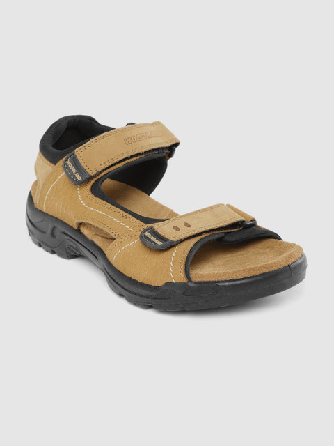

Woodland Men Camel Brown Leather Comfort Sandals