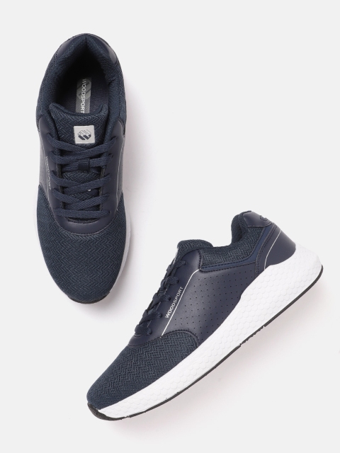 

Woodland Men Navy Blue Woven Design Sports Shoes