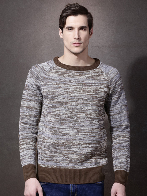 

Roadster Grey & Brown Sweater