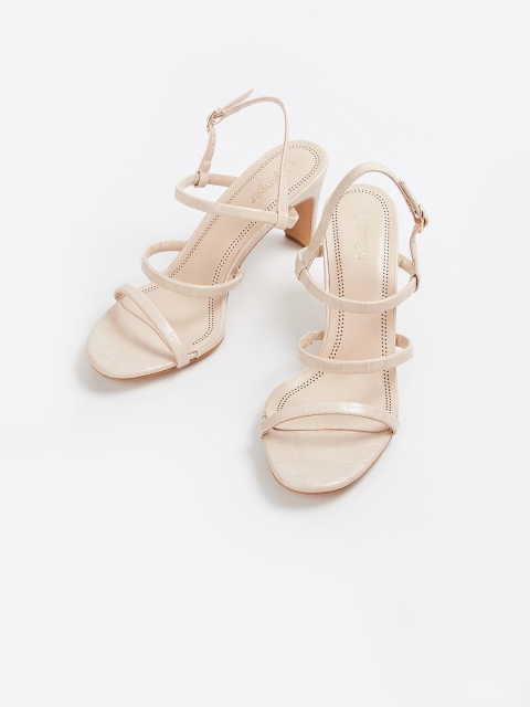 

Ginger by Lifestyle Women Beige Solid Sandals