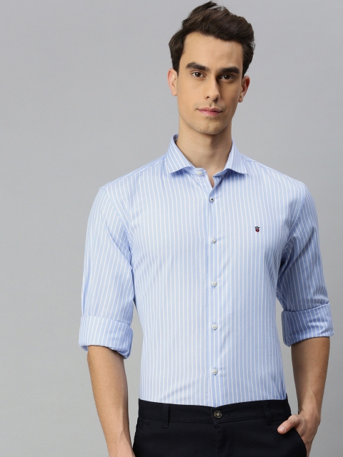 

Louis Philippe Sport Men Blue & White Slim Fit Striped Casual Shirt