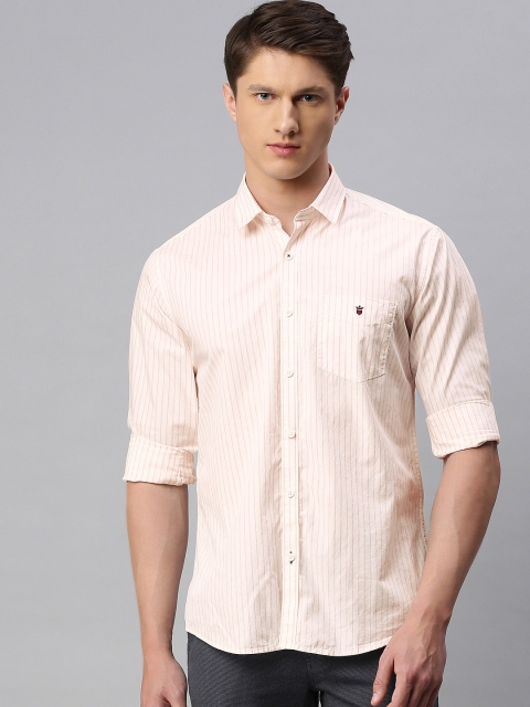 

Louis Philippe Sport Men Pink Slim Fit Striped Casual Shirt