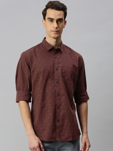 

Louis Philippe Sport Men Maroon Slim Fit Solid Casual Shirt