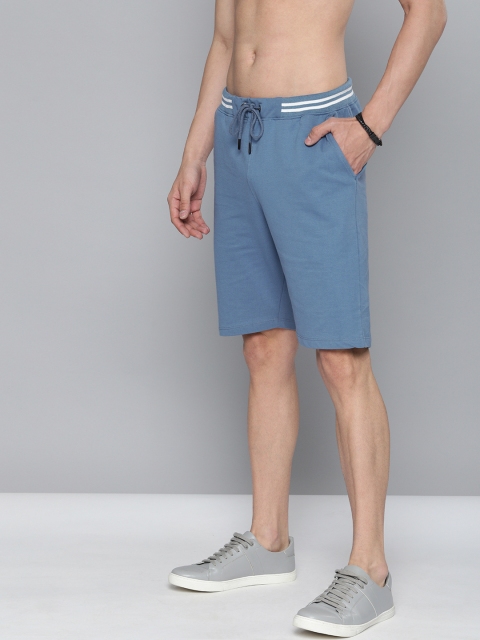 

Harvard Men Blue Mid-Rise Regular Shorts