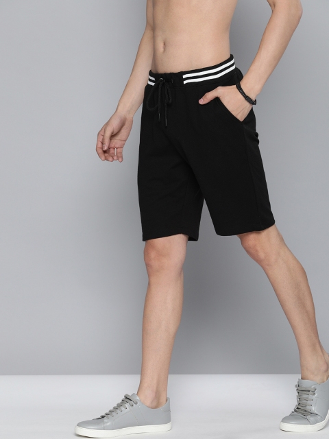 

Harvard Men Black Mid-Rise Regular Shorts