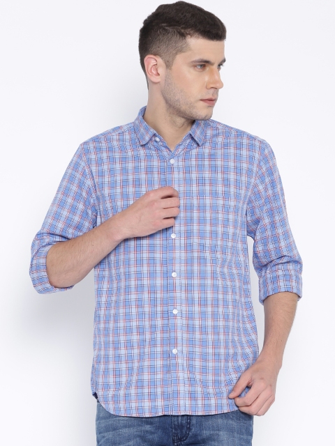 

CODE by Lifestyle Blue Checked Casual Shirt