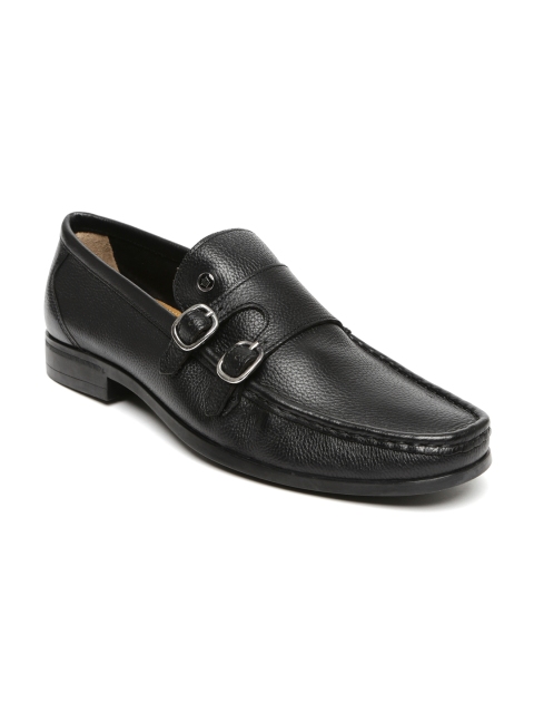 

Louis Philippe Men Black Leather Loafers