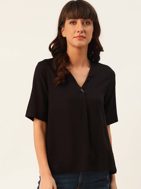 

ether Black Solid Regular Top