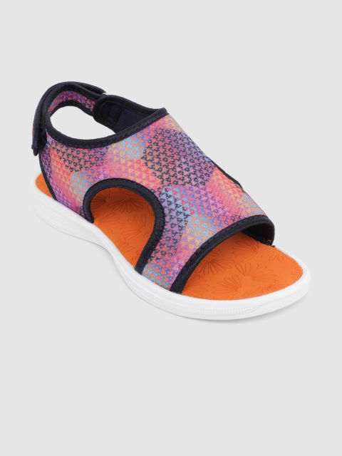 

Kook N Keech Women Multicoloured Sports Sandals with Cut-Out, Multi