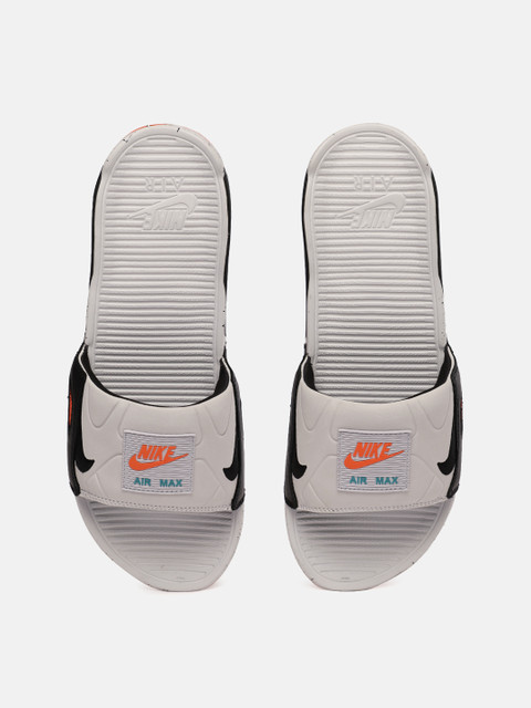 

Nike Men Grey Solid AIR MAX 90 Sliders