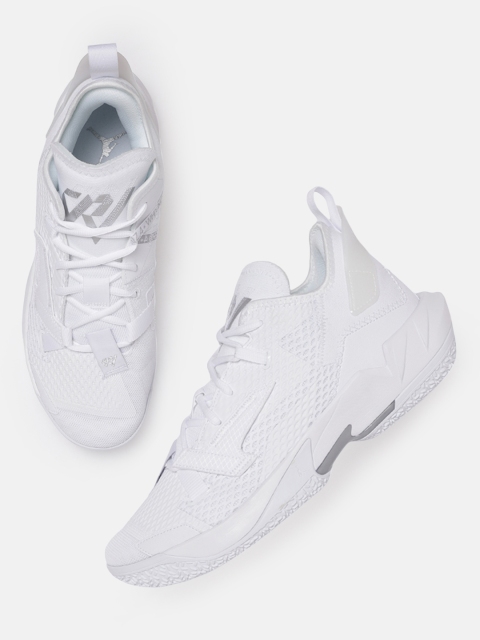 

Nike Men White JORDAN WHY NOT ZER0.4 PF Basketball Shoes