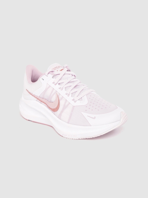 

Nike Women Purple Woven Design Zoom Winflo 8 Running Shoes