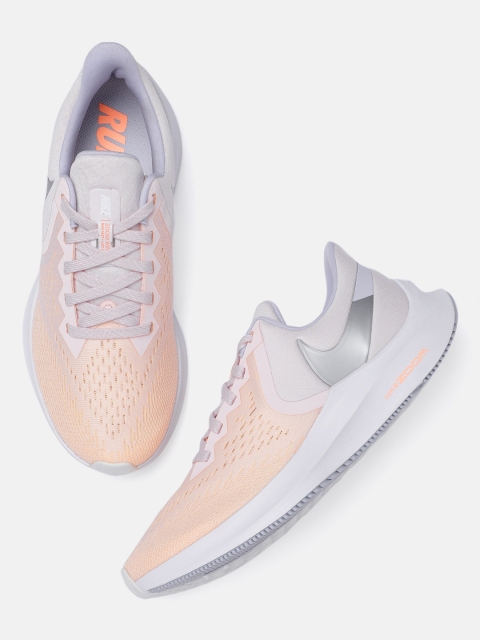 

Nike Women Pink & Lavender ZOOM WINFLO 6 Running Shoes