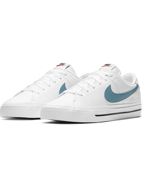 

Nike Men White Solid Leather Court Legacy Sneakers