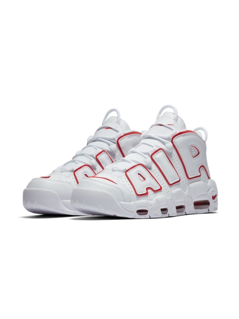 

Nike Men White Printed AIR MORE UPTEMPO '96 Sneakers