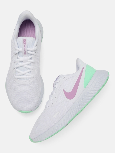 

Nike Women White Revolution 5 Running Shoes