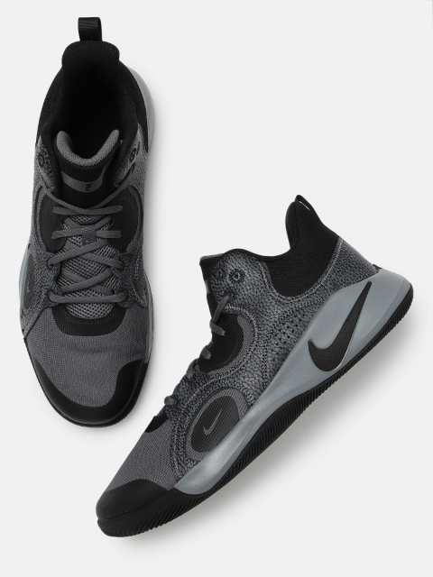 

Nike Unisex Grey FLY.BY MID 2 Basketball Shoes