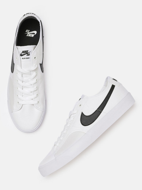 

Nike Unisex White SB BLZR COURT Skateboarding Shoes