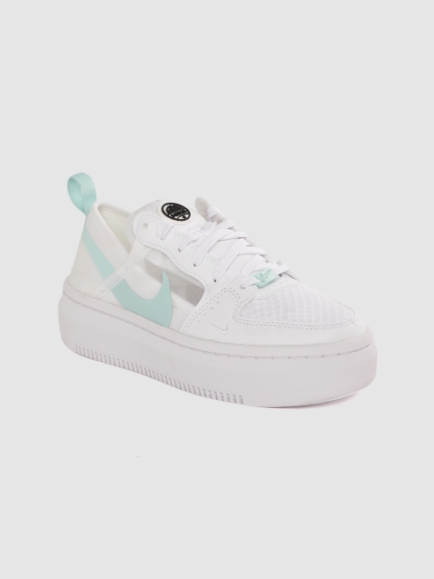 

Nike Women White Textured Court Vision Alta TXT Sneakers