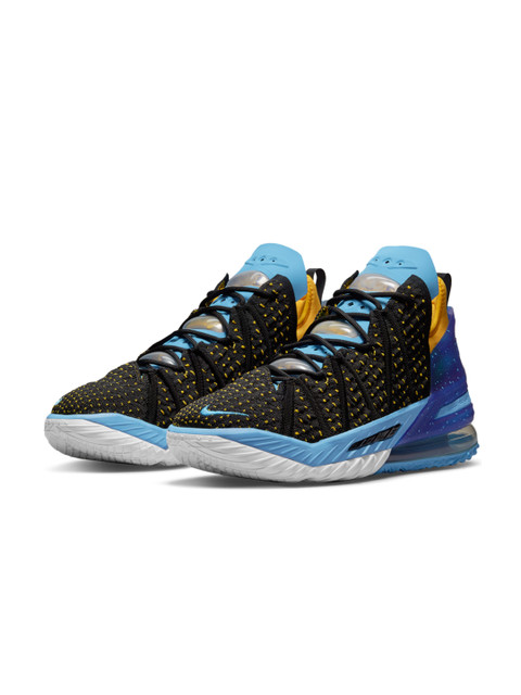 

Nike Unisex Black & Blue LEBRON XVIII Basketball Shoes