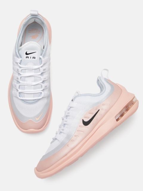 

Nike Women White & Coral AIR MAX AXIS Colourblocked Sneakers