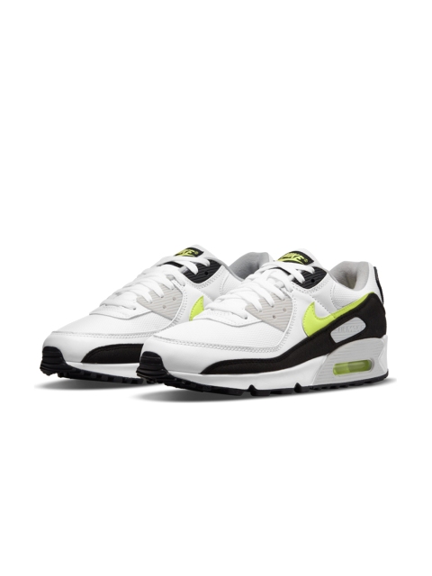 

Nike Men White Solid AIR MAX 90 Sneakers