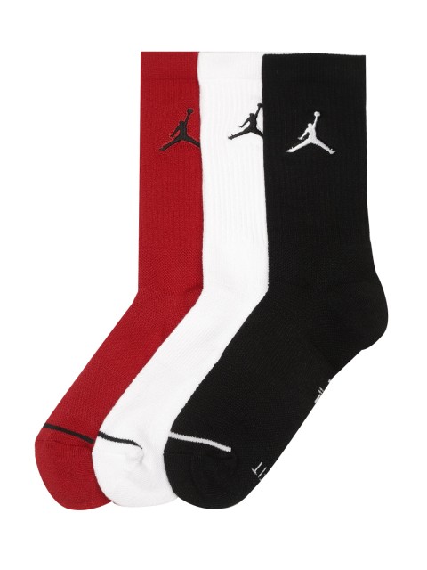 

Nike Unisex Pack of 3 Ribbed J Everyday Max Crew 3 PR Calf Length Socks, Black