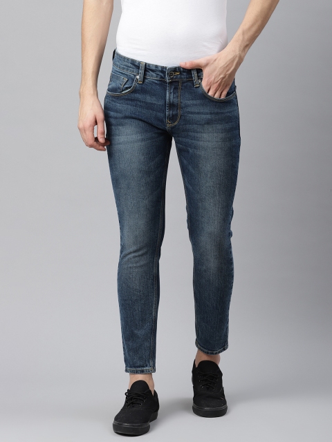 

SPYKAR Men Navy Blue Skinny Fit Low-Rise Light Fade Stretchable Jeans