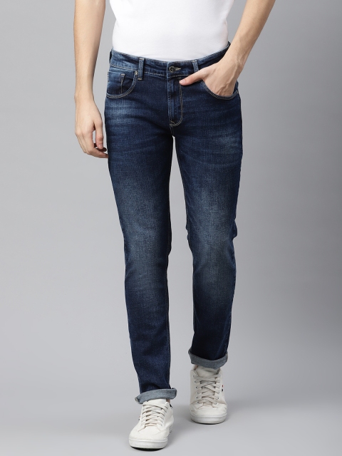 

SPYKAR Men Navy Blue Slim Fit Low-Rise Light Fade Stretchable Jeans