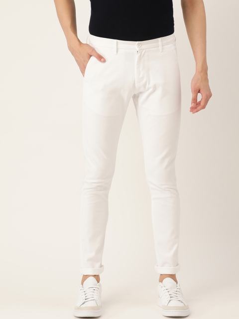 

INVICTUS Men White Chinos Trousers