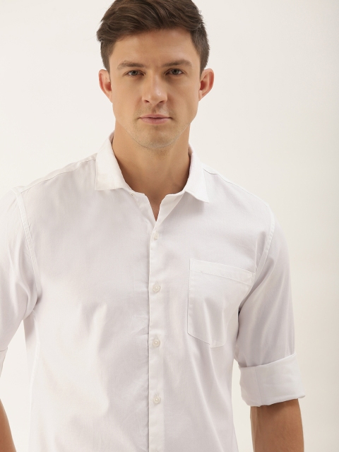 

INVICTUS Men White Slim Fit Casual Shirt