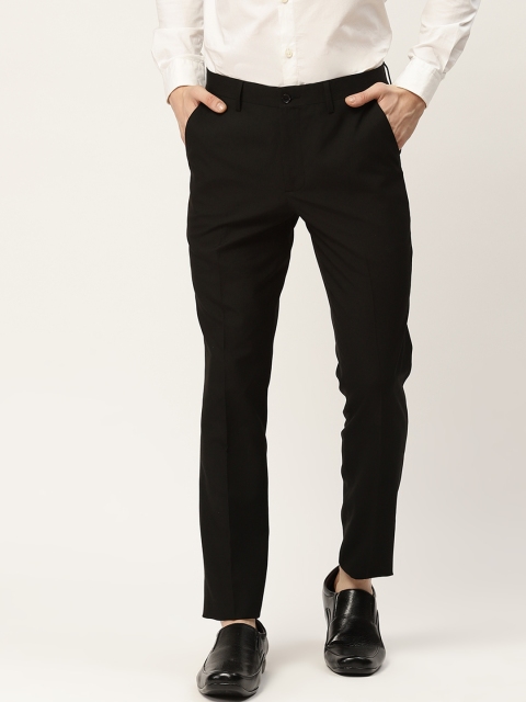 

INVICTUS Men Black Regular Fit Solid Formal Trousers