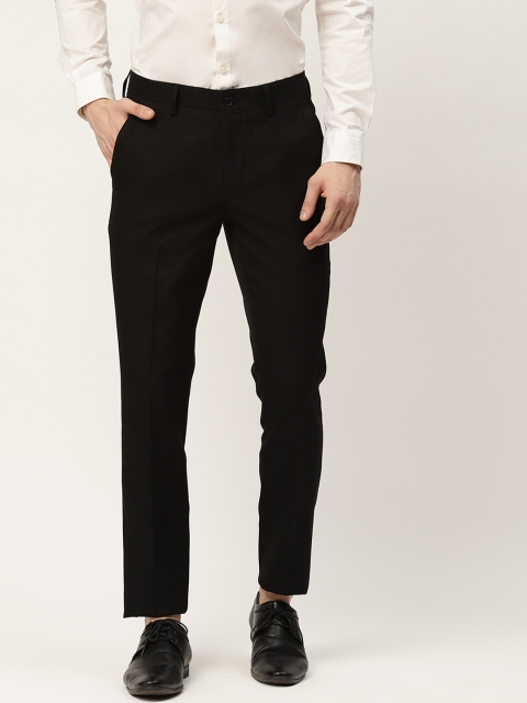 

INVICTUS Men Black Regular Fit Solid Regular Trousers