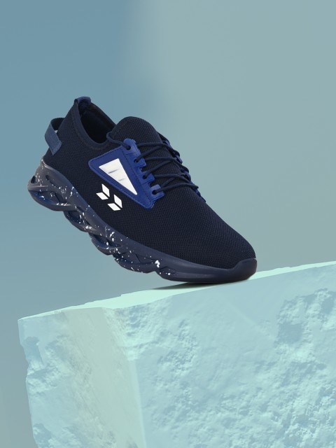 

Crew STREET Men Navy Blue Mesh Running Shoes