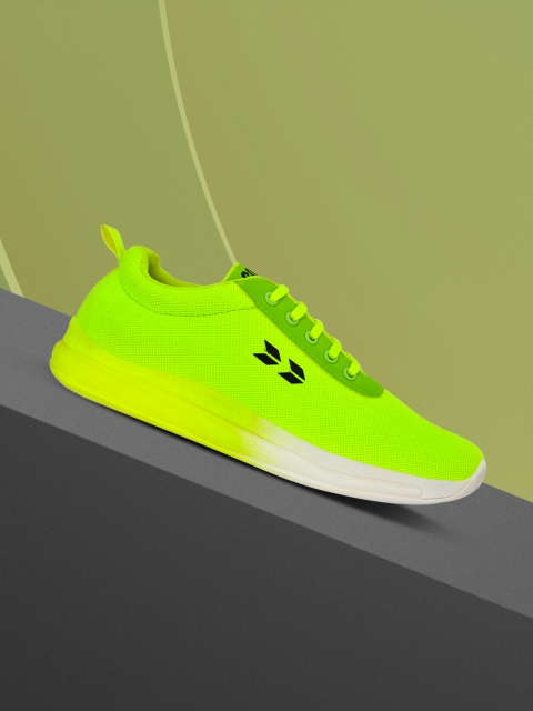 

Crew STREET Men Fluorescent Green Woven Design Sneakers