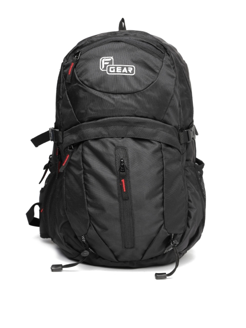 

F Gear Unisex Black Backpack