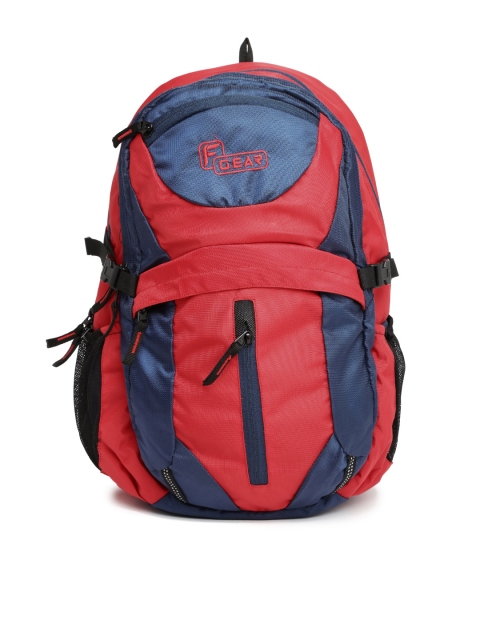 

F Gear Unisex Navy & Red Backpack, Navy blue