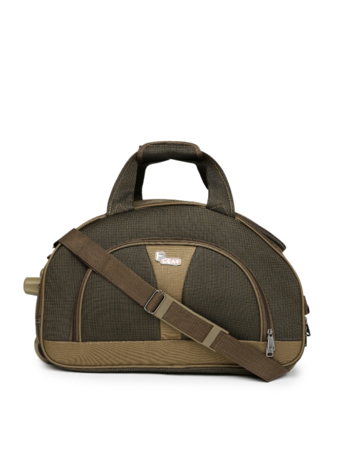 

F Gear Unisex Brown Cooter Travel Trolley Duffel Bag