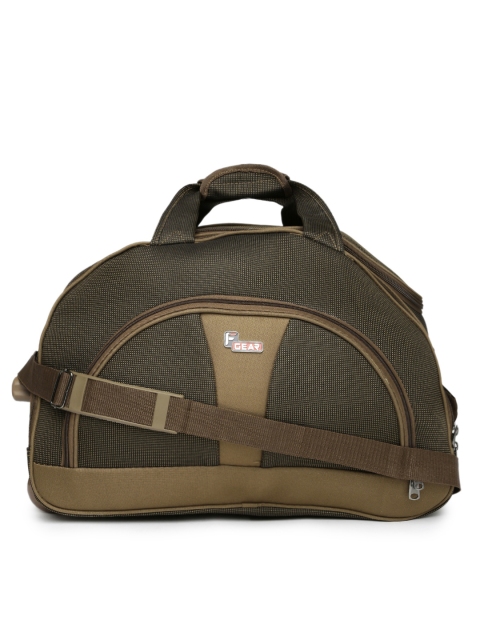 

F Gear Unisex Brown Cooter Travel Trolley Duffel Bag