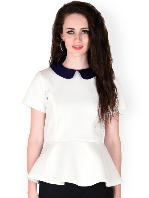 

SASSAFRAS White Peplum Top