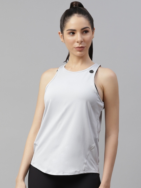 

UNDER ARMOUR Women Grey Cut Out Rush Tank Top
