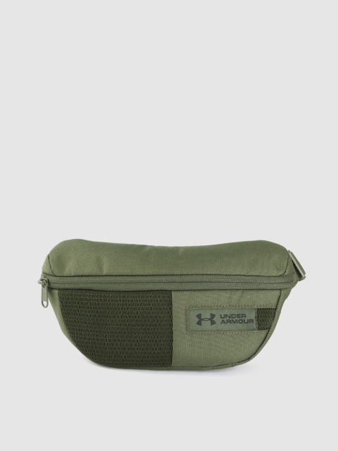

UNDER ARMOUR Unisex Olive Green Woven Design Fanny Pack